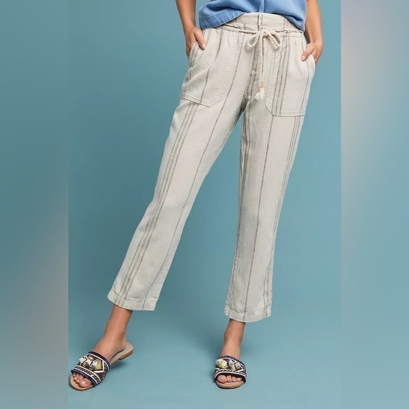 ANTHROPOLOGIE Seashore Striped Pants - Picture 7 of 16